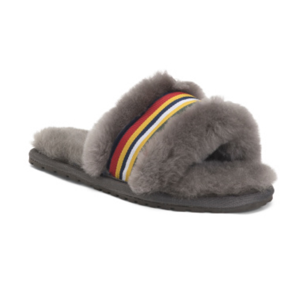 New Emu Australia Ugg Free People Women’s Wrenlette Stripe Slippers Slides 6
